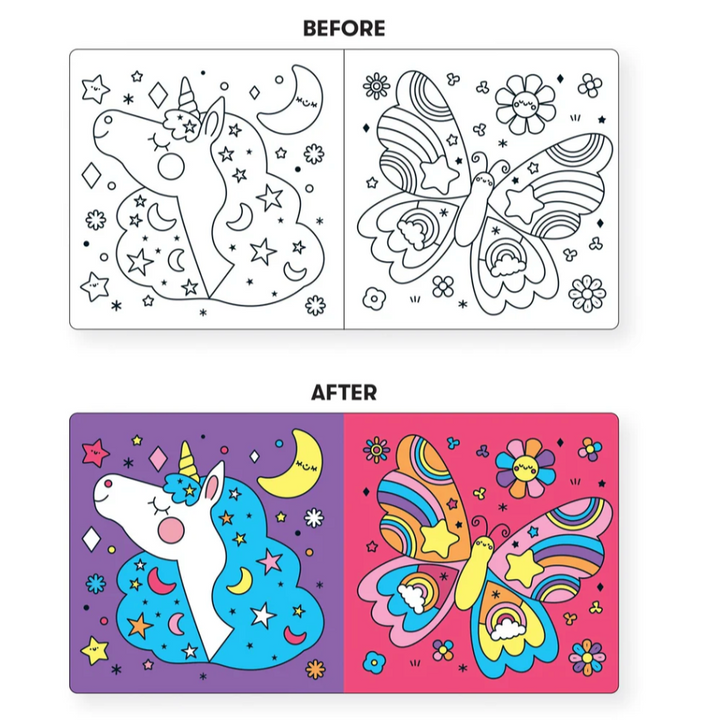 Unicorn Dreams Color Magic Bath Book