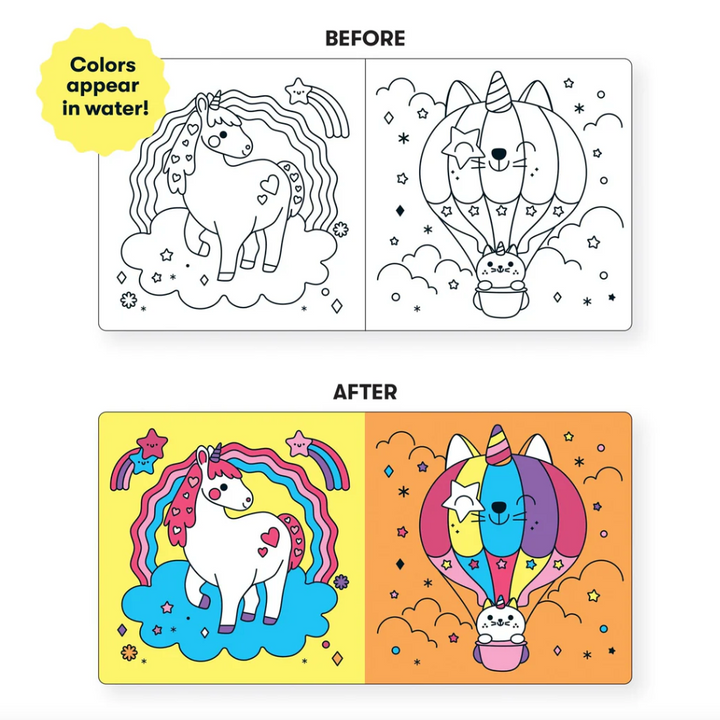 Unicorn Dreams Color Magic Bath Book