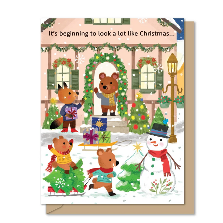 Christmas Everywhere Tri-Fold Card