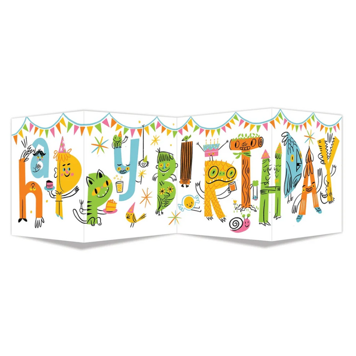 Birthday Critters Quad-Fold Card