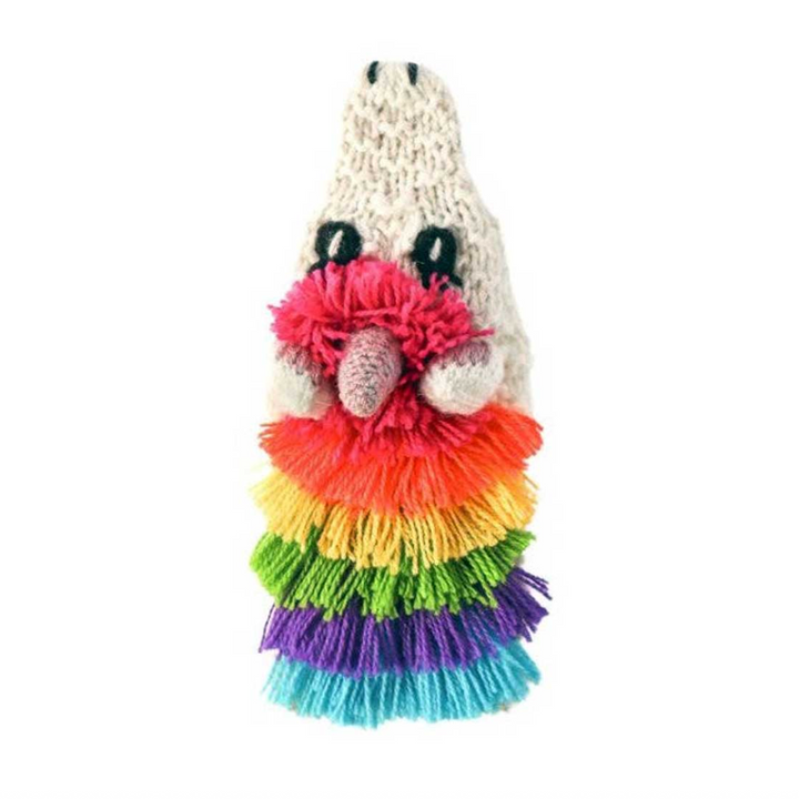 Knitted Hand Puppet - Unicorn