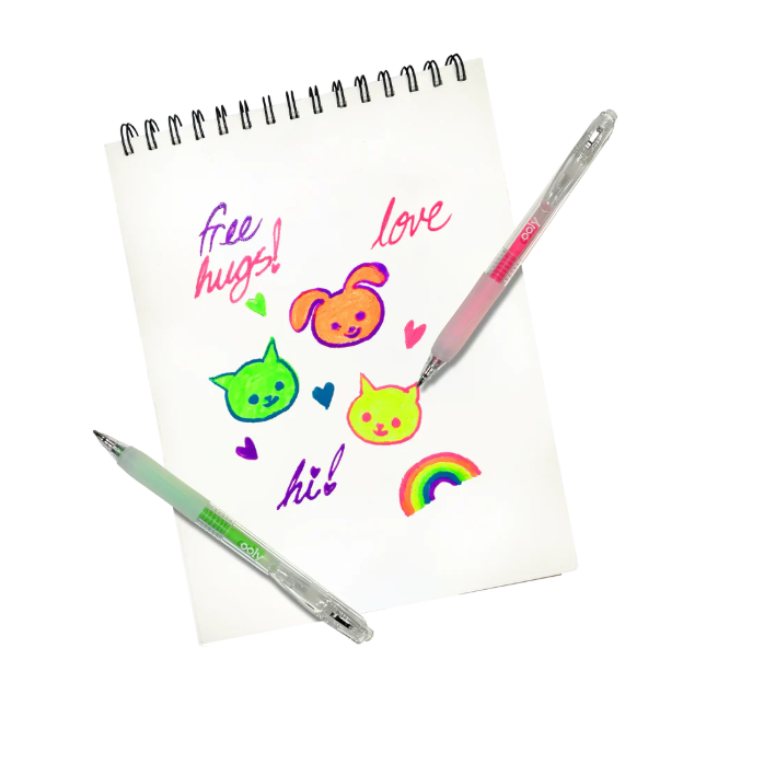 Jelly Gloss Neon Multi-Surface Deco Gel Pens (Set of 6)
