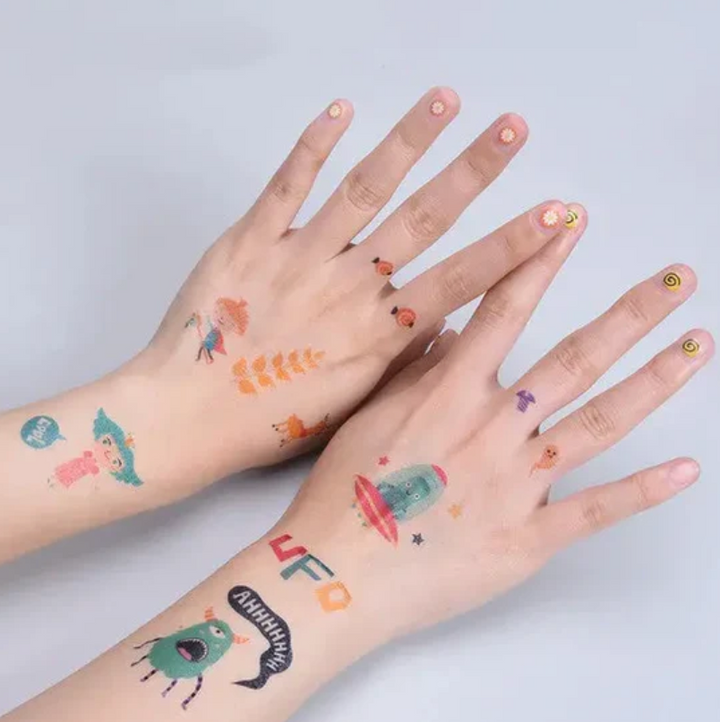 Washable Tattoos (Robots and Monsters)