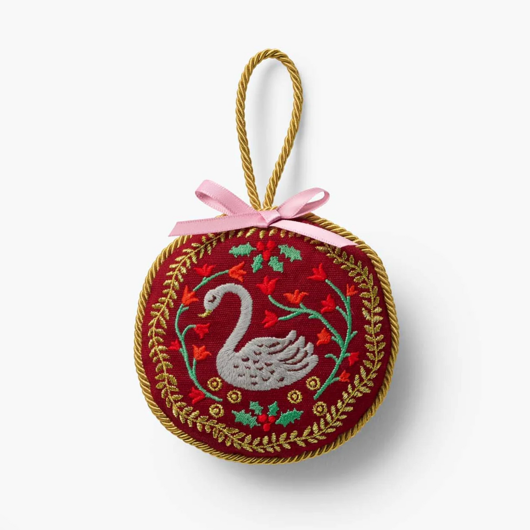 Christmastide Embroidered Ornaments