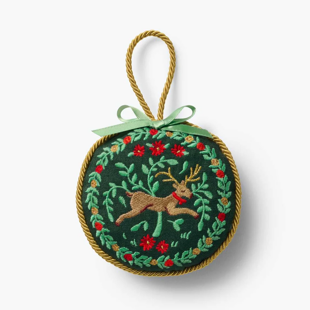 Christmastide Embroidered Ornaments