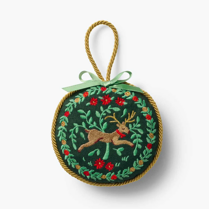 Christmastide Embroidered Ornaments