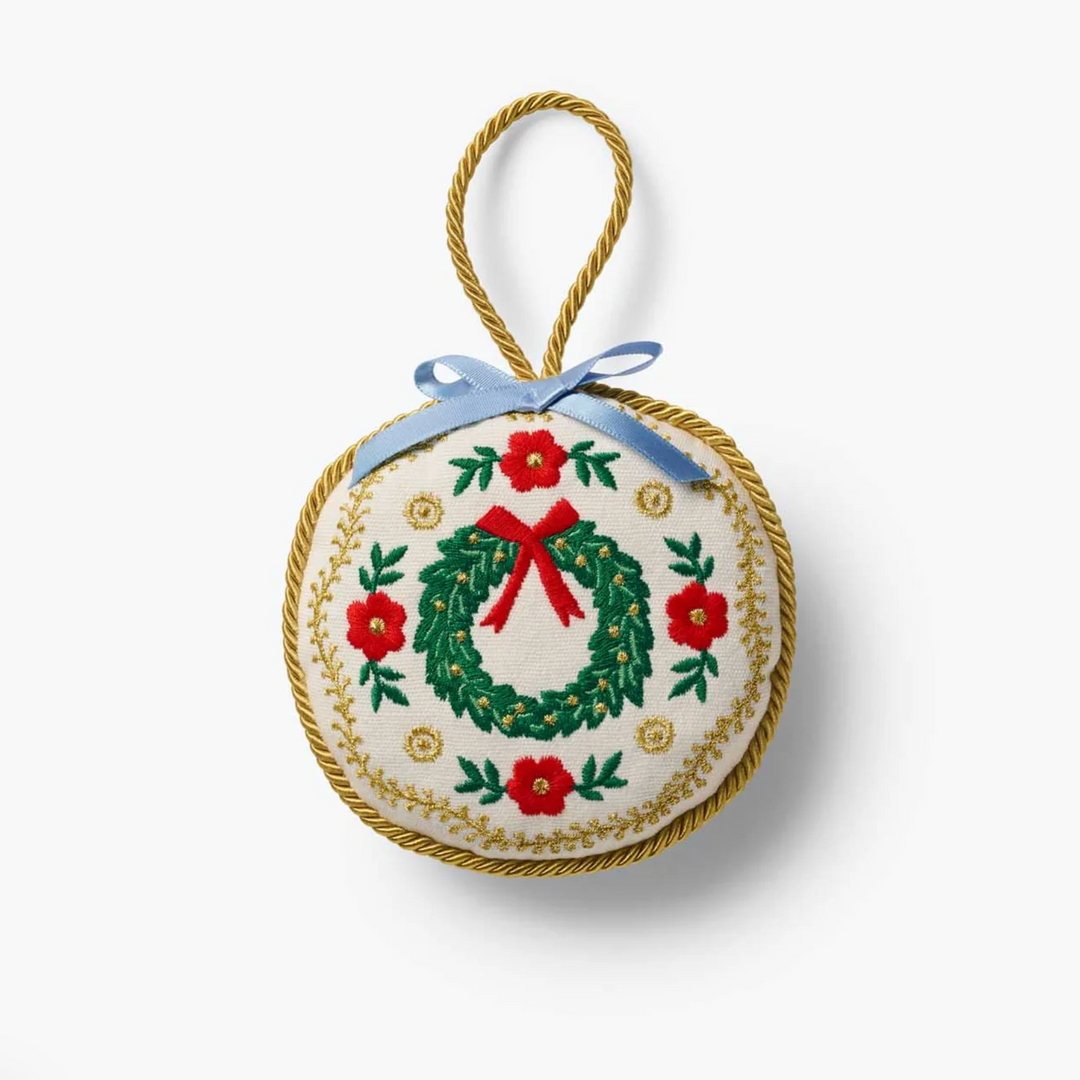 Christmastide Embroidered Ornaments
