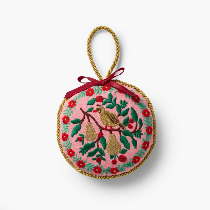 Christmastide Embroidered Ornaments