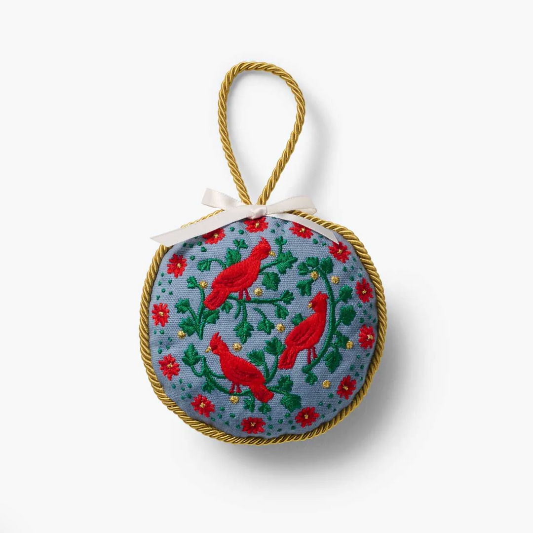 Christmastide Embroidered Ornaments