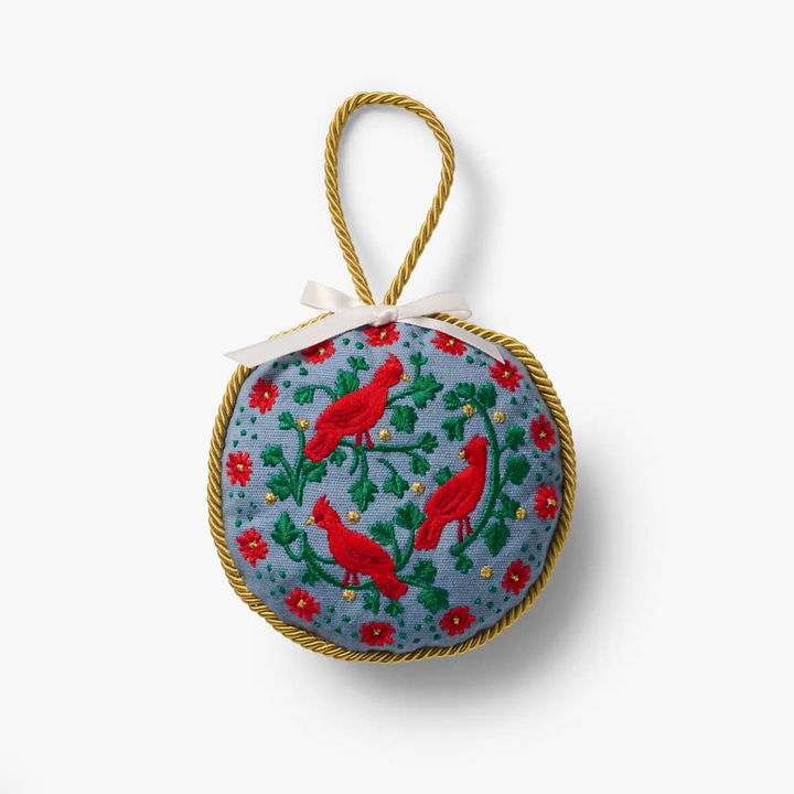 Christmastide Embroidered Ornaments