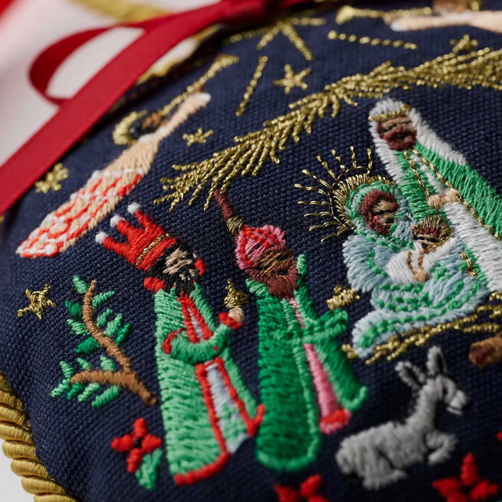 Christmastide Embroidered Ornaments