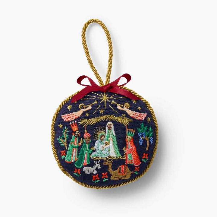 Christmastide Embroidered Ornaments
