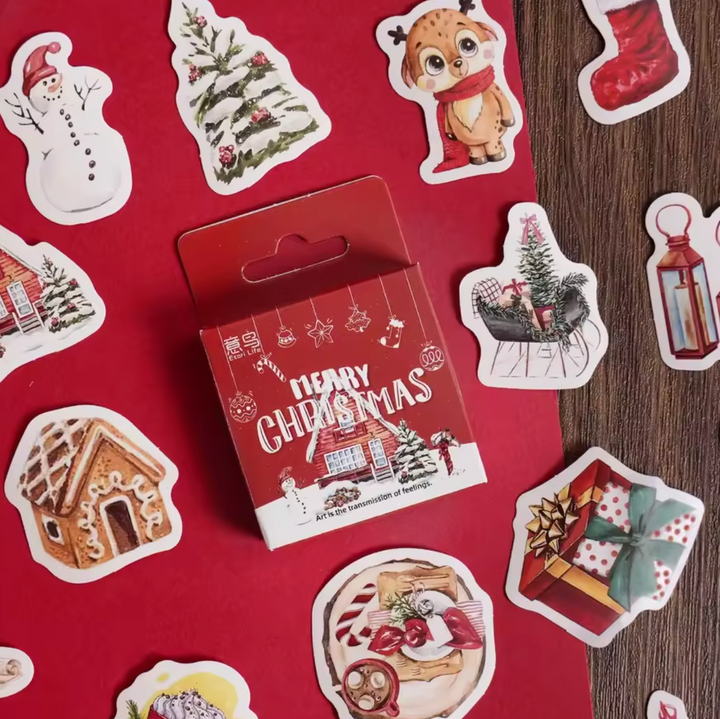 Merry Christmas Stickers (Pack of 45)