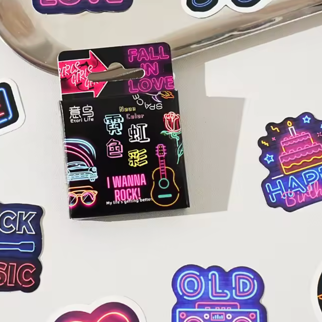 Neon Stickers (Pack of 45)