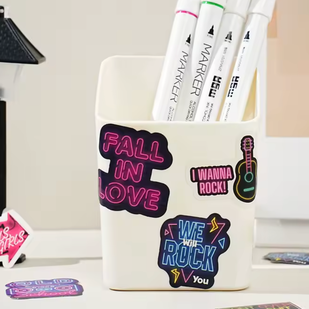 Neon Stickers (Pack of 45)