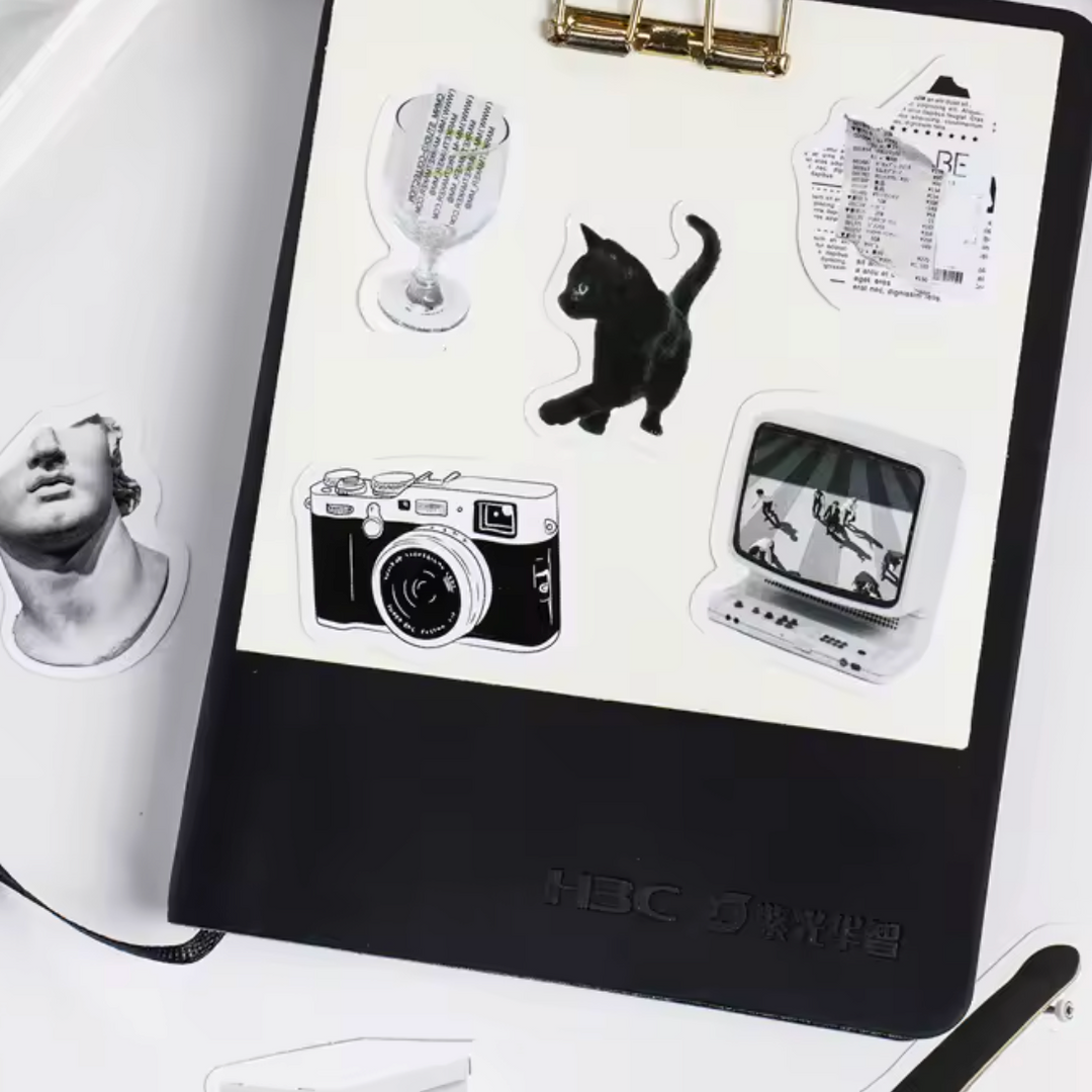 Between Black & white Stickers (Pack of 45)