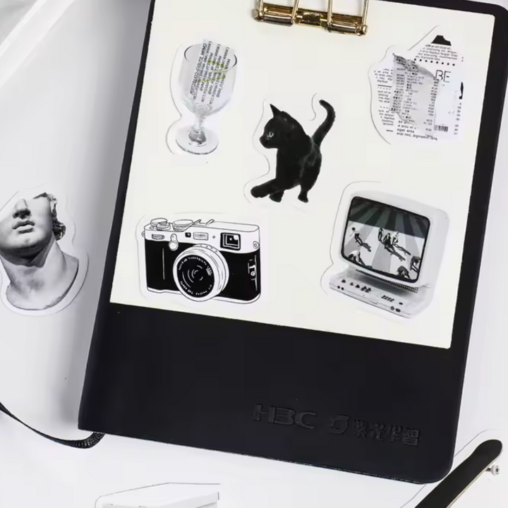 Between Black & white Stickers (Pack of 45)