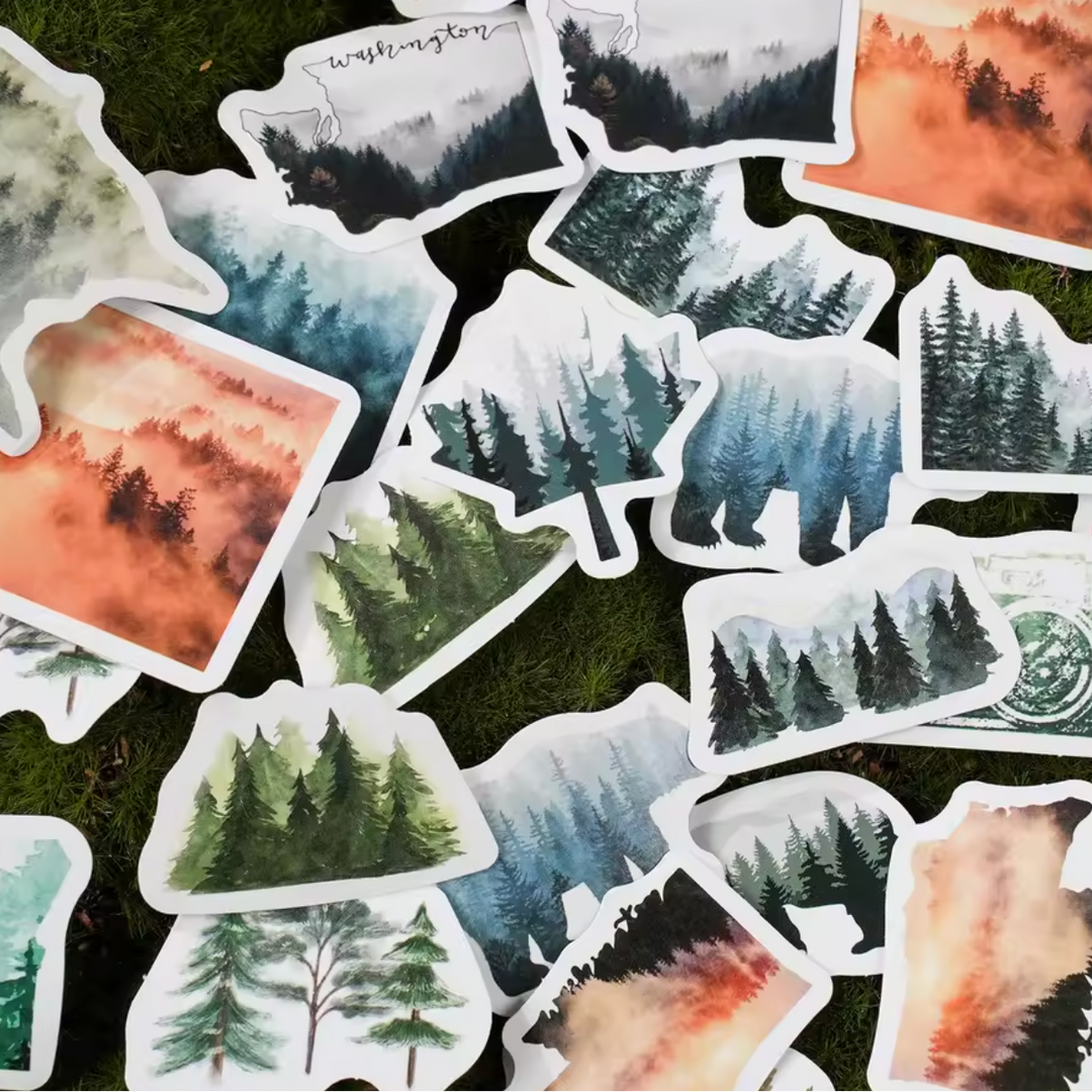 Forest Diamond Sticker Adventures in the Forest Stickers (Pack of 45) – Hitchcock Paper Co.