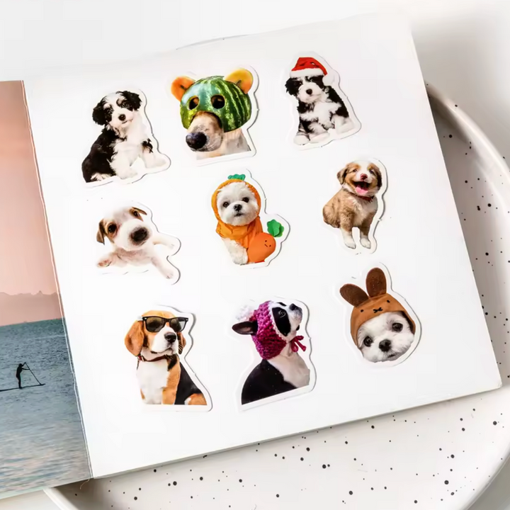 Kawaii Dog Party Stickers (Pack of 45)