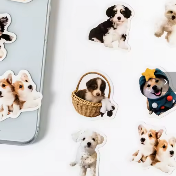 Kawaii Dog Party Stickers (Pack of 45)