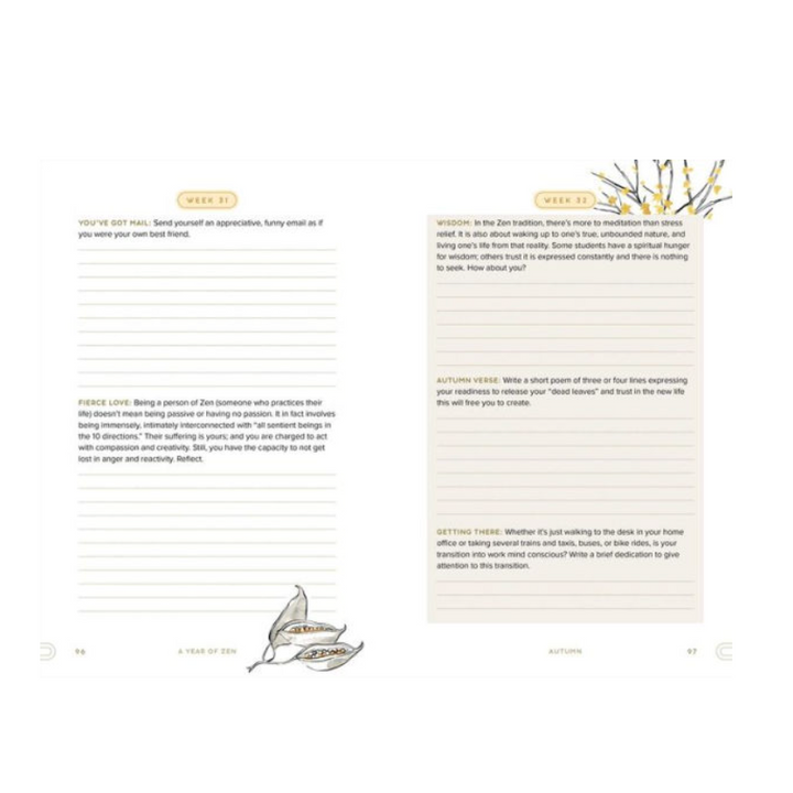A Year of Zen: A 52-Week Guided Journal