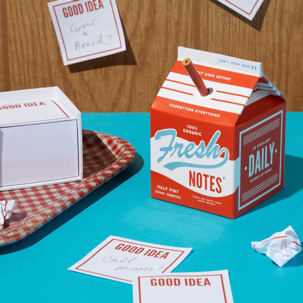 Fresh Ideas Milk Carton Note Set