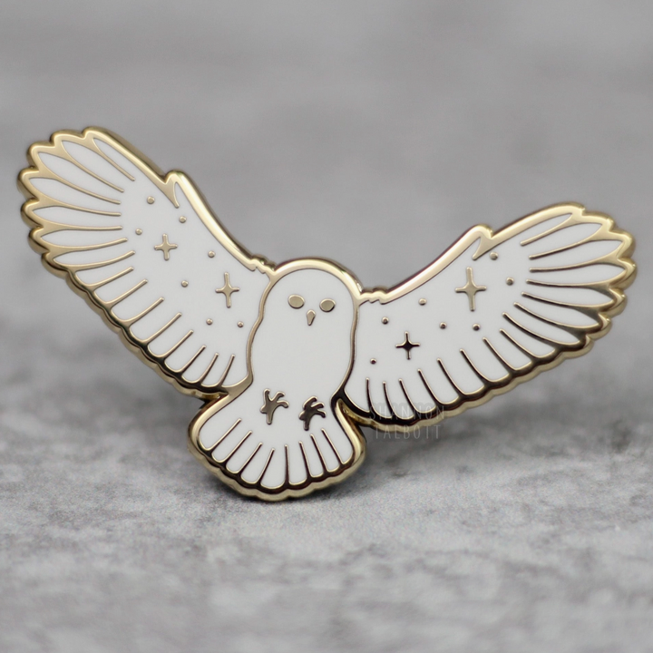 Flying Owl Magic Nature Witchy Enamel Pin