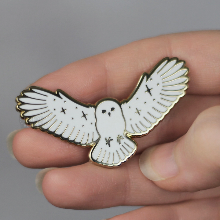 Flying Owl Magic Nature Witchy Enamel Pin