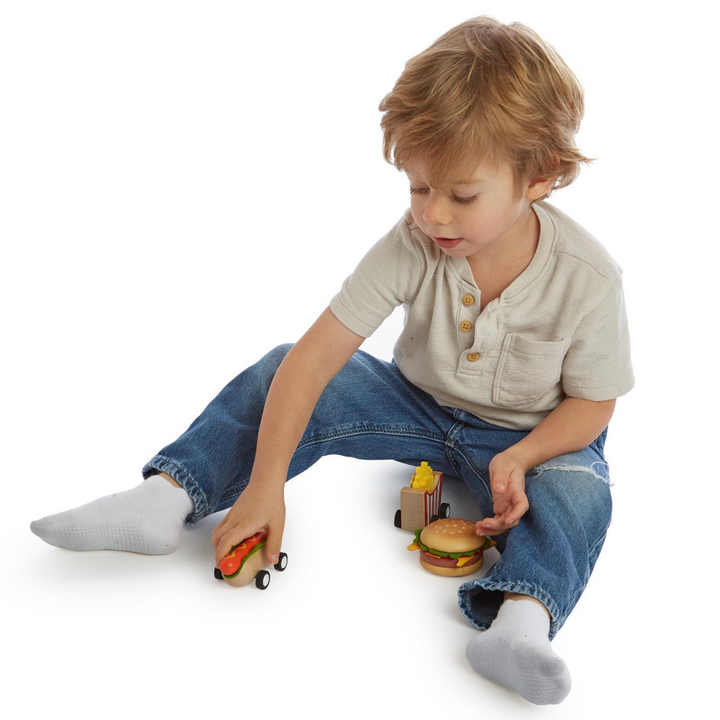 Fast Food Wooden Pullback Toys