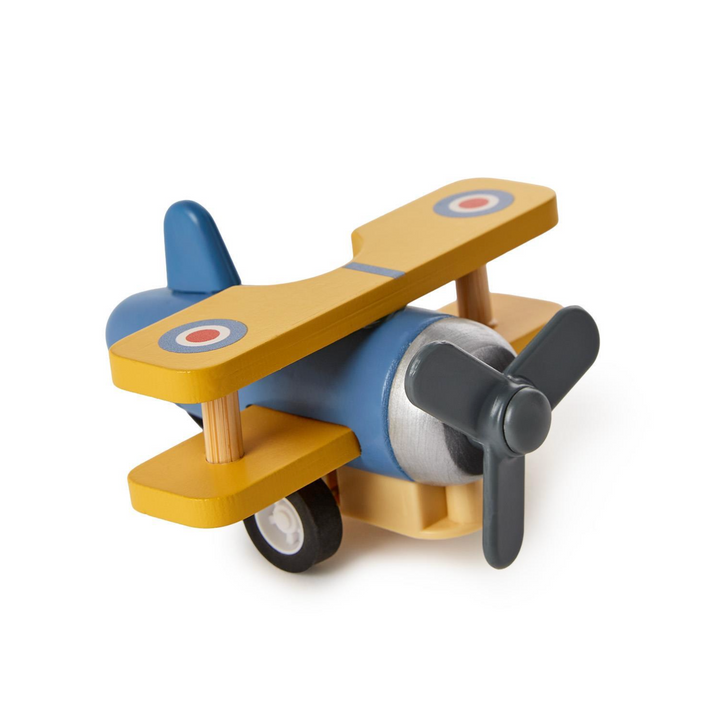 Vintage Plane Wooden Pullback Toys