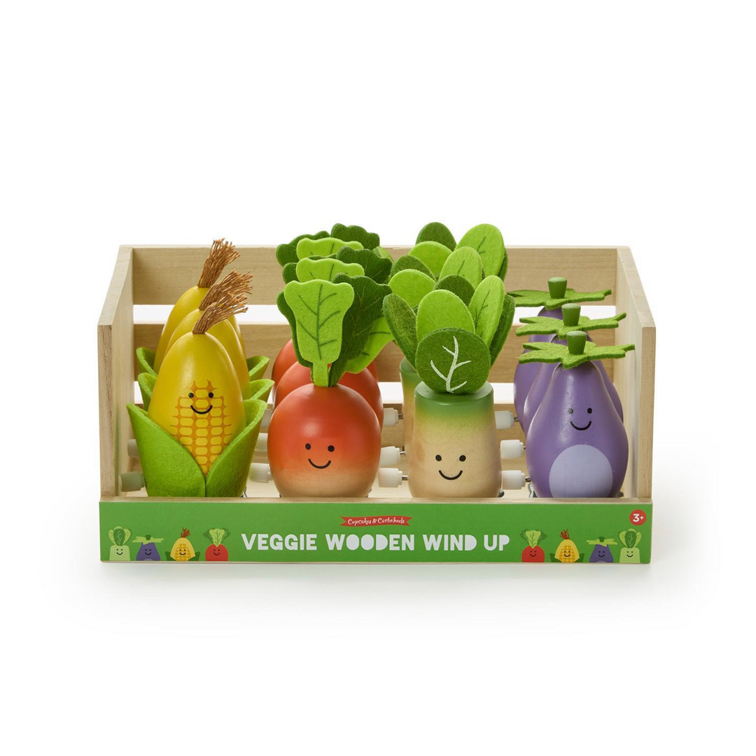 Wooden Wind Up Vegetables