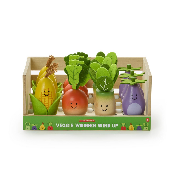 Wooden Wind Up Vegetables