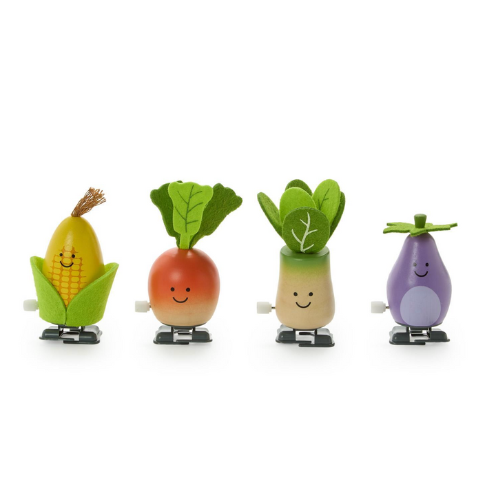 Wooden Wind Up Vegetables