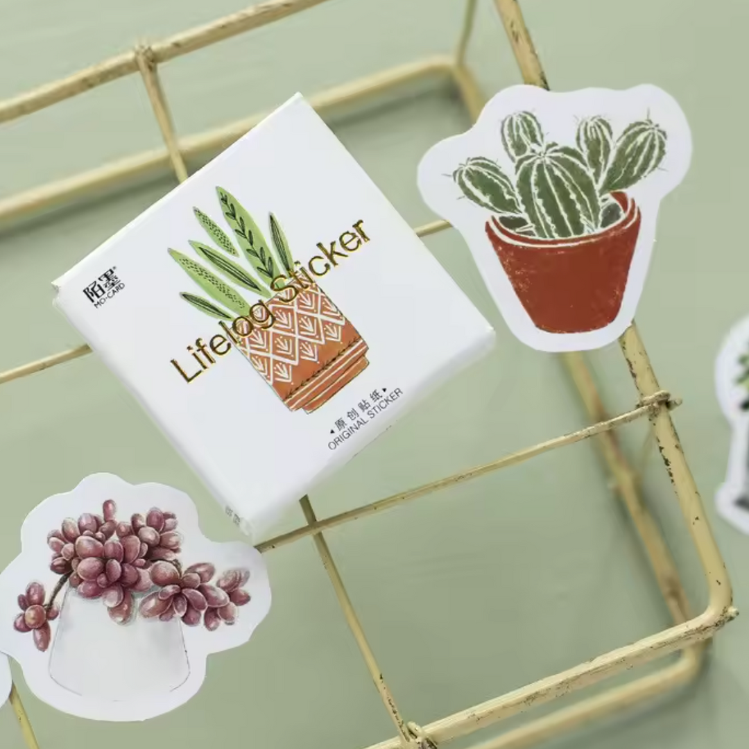 Potted Plant Stickers (Pack of 45)