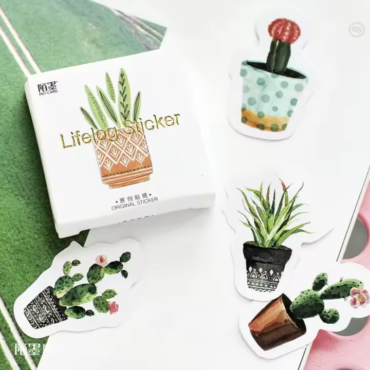 Potted Plant Stickers (Pack of 45)