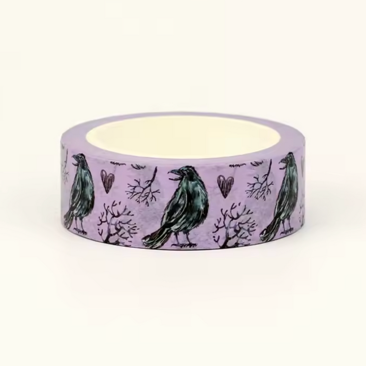 Purple Crows Washi Tape