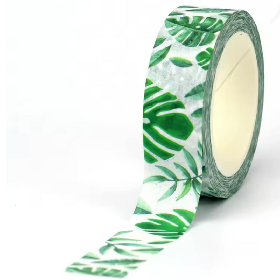Tropical Monstera Washi Tape