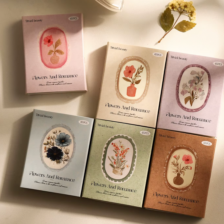 Flowers and Romance Stickers (Pack of 45)