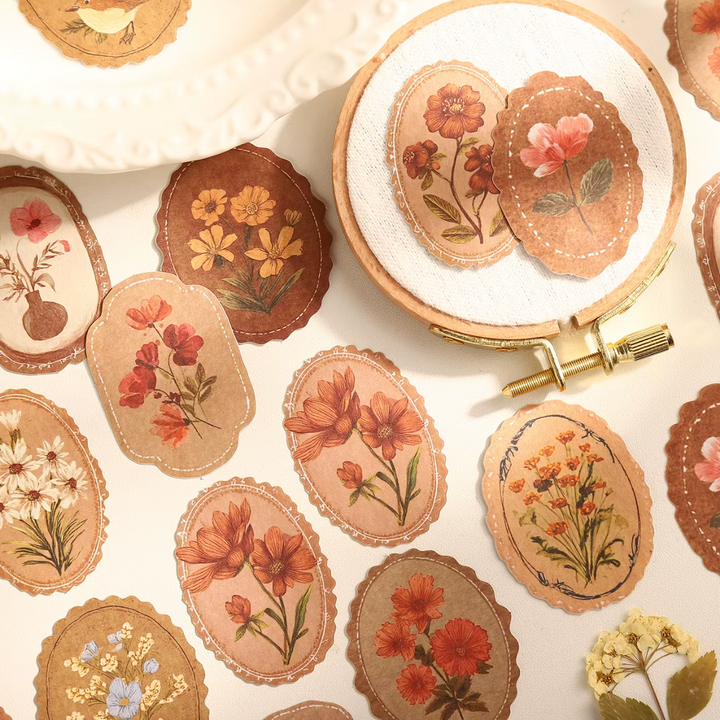 Flowers and Romance Stickers (Pack of 45)