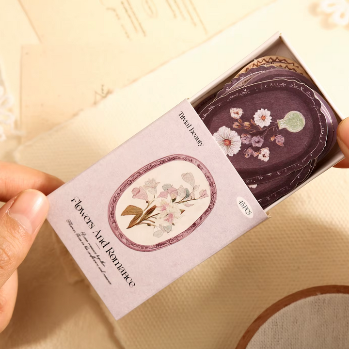 Flowers and Romance Stickers (Pack of 45)