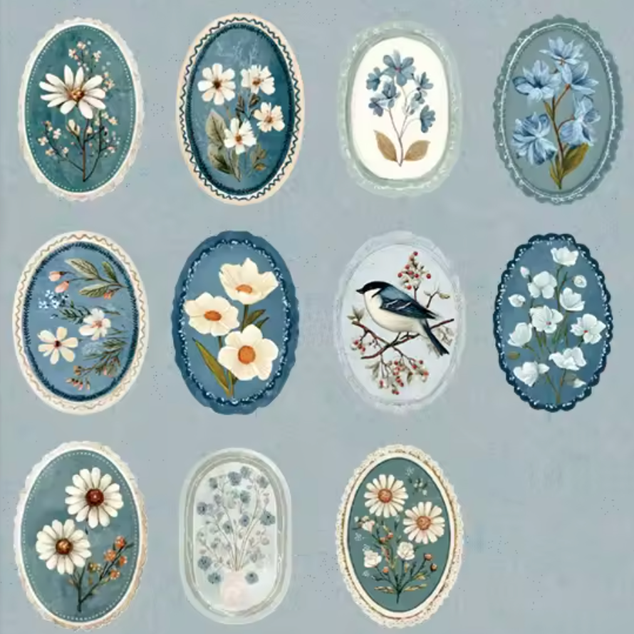 Flowers and Romance Stickers (Pack of 45)