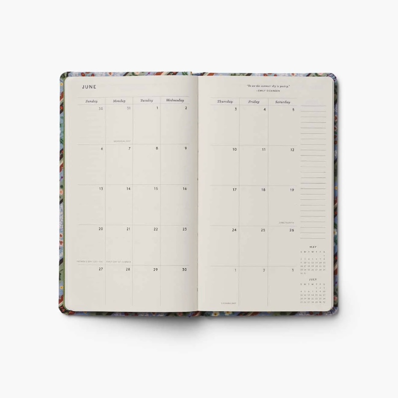 Paisley 12-Month Hardcover Pocket Planner (Jan-Dec 2027)