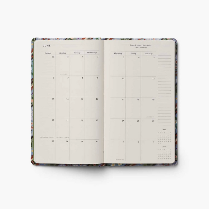 Paisley 12-Month Hardcover Pocket Planner (Jan-Dec 2027)