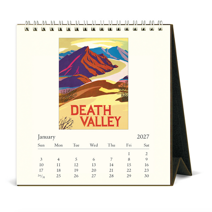 Cavallini Desk Calendar - National Parks (2027)