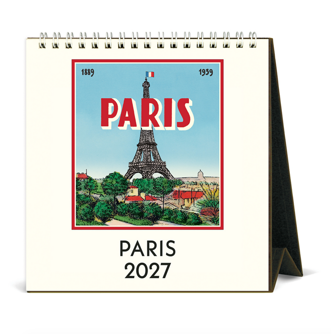 Cavallini Desk Calendar - Paris (2027)