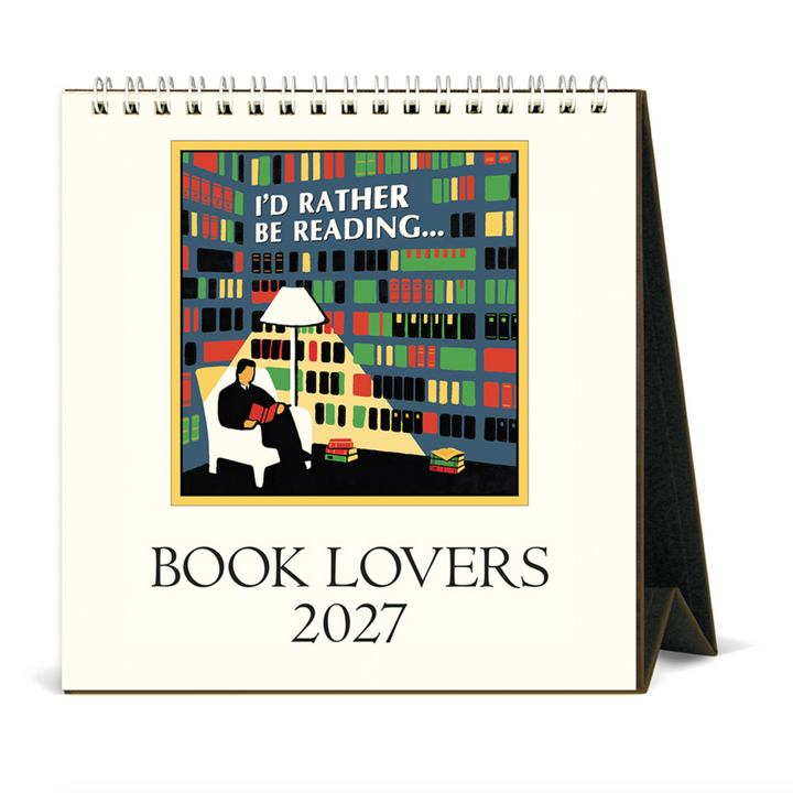 Cavallini Desk Calendar - Book Lovers (2027)