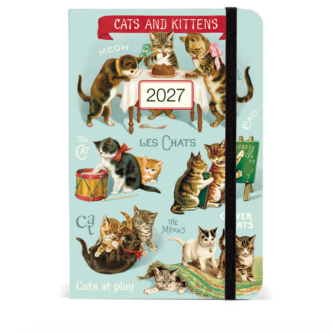 Cavallini Weekly Planner - Vintage Cats (Jan-Dec 2027)