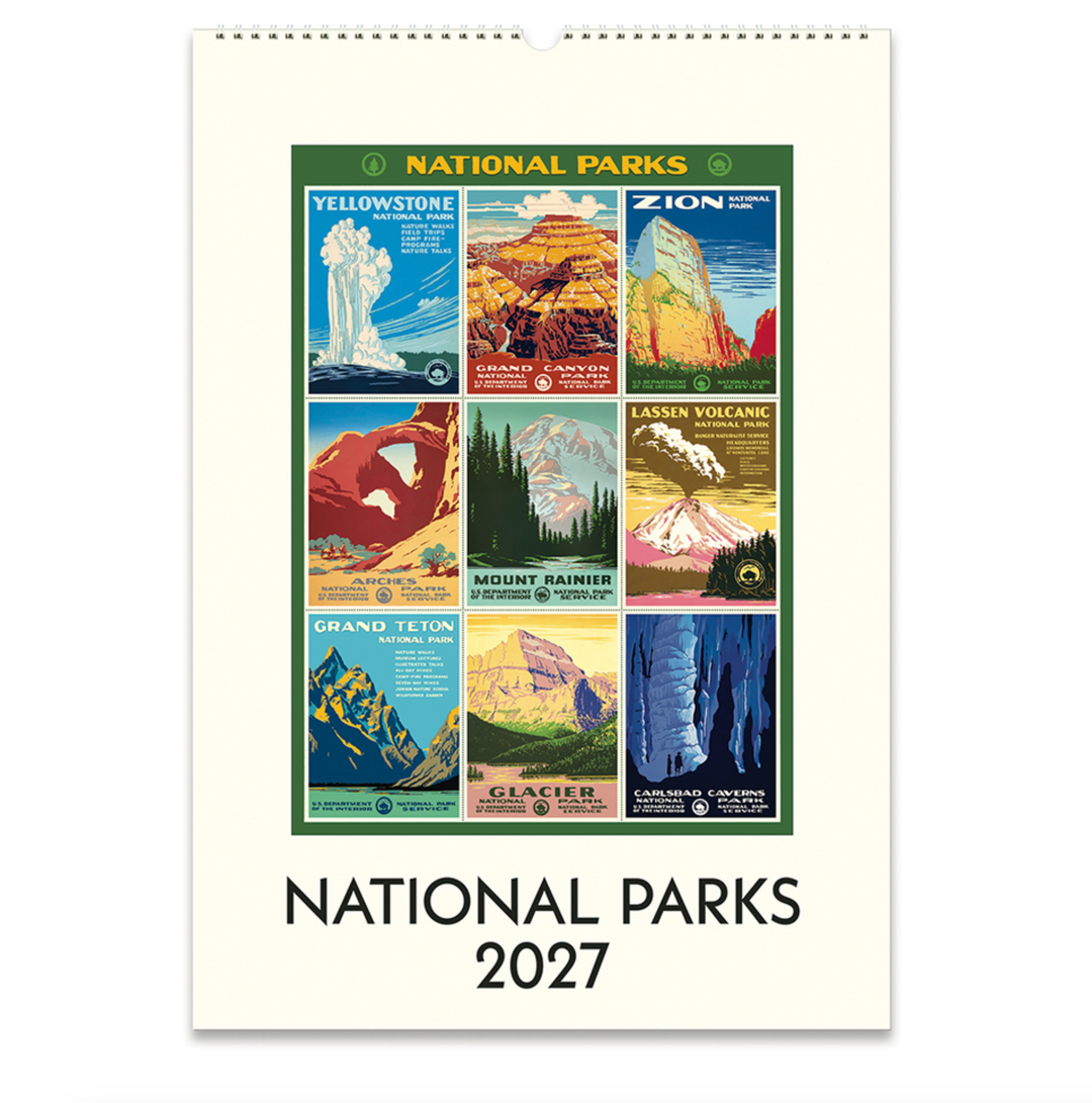 Cavallini Wall Calendar - National Parks (2027)