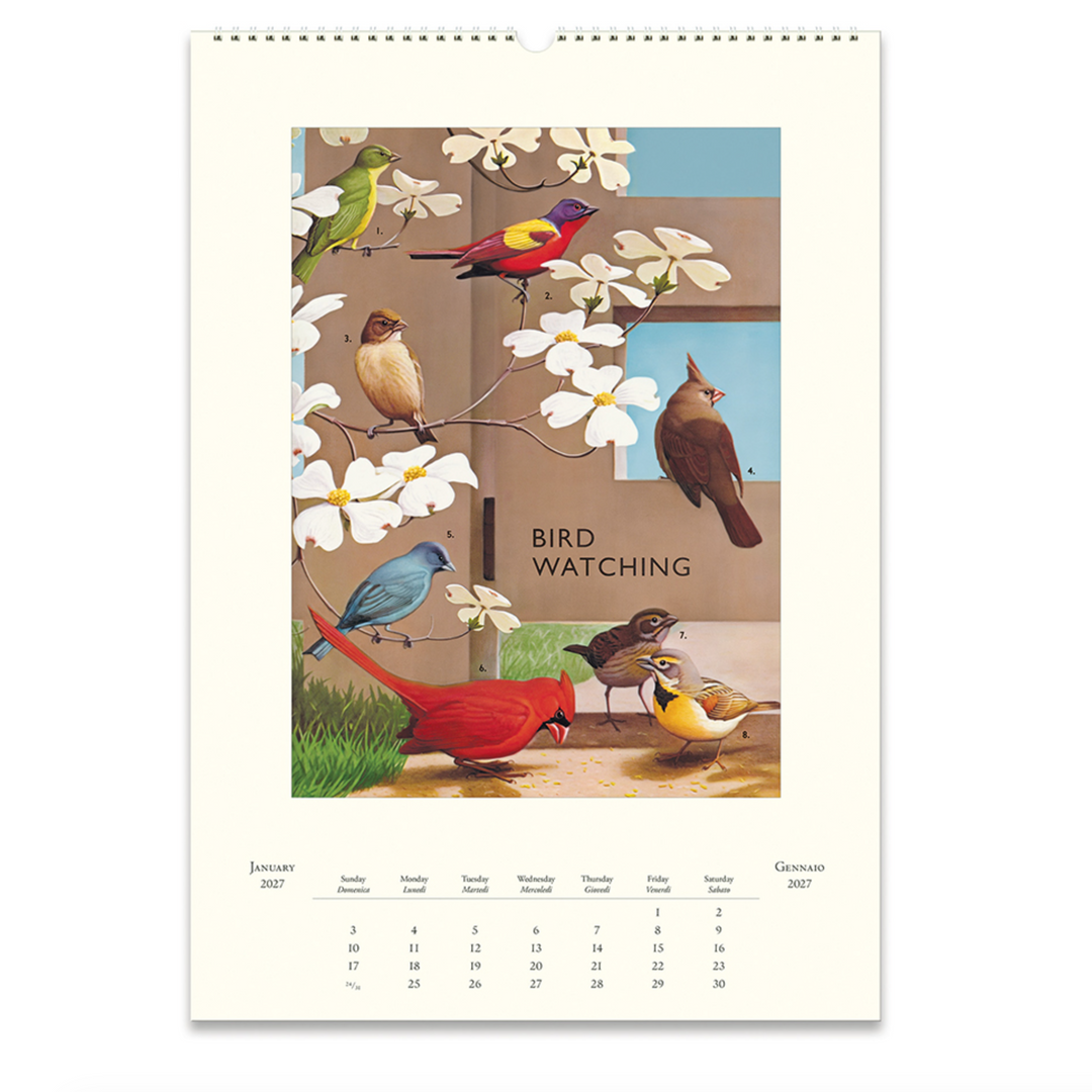 Cavallini Wall Calendar - Bird Watching (2027)