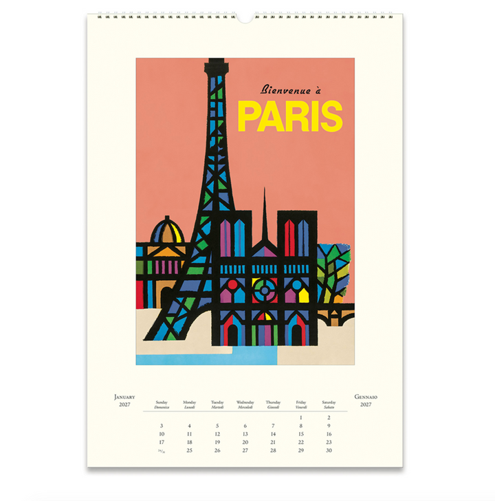 Cavallini Wall Calendar - Paris (2027)